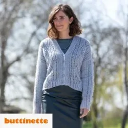 Strickanleitung ? Hauchzarte Jacke aus Woll Butt Primo Amira