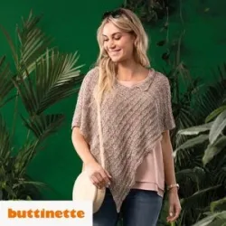 Strickanleitung ? Sommer Poncho aus Woll Butt Eleonora