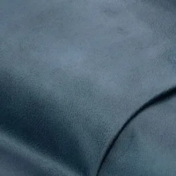 Lederimitat aus recyceltem Leder, jeansblau