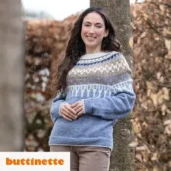 Strickanleitung ? Jacquardpullover aus Woll Butt Primo Cilia