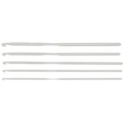buttinette Häkelnadel-Set, 5 Stück, Stärken: 2,5?4,5 mm