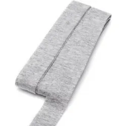 buttinette Jersey-Einfassband, hellgrau, Breite: 2 cm, Länge: 3 m