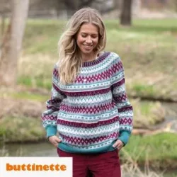 Strickanleitung ? Jacquardpullover aus Woll Butt Inessa