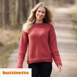 Strickanleitung ? Damenpullover aus Woll Butt Versailles Big