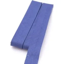 buttinette Baumwoll-Schrägband, jeansblau, Breite: 2 cm, Länge: 5 m