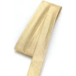 buttinette Schrägband, gold glitzernd, Breite: 2 cm, Länge: 5 m