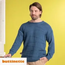 Strickanleitung ? Herrenpullover aus Woll Butt Linda