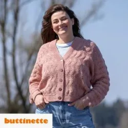 Strickanleitung ? XL-Jacke im Wellenmuster aus Woll Butt Primo Madeleine