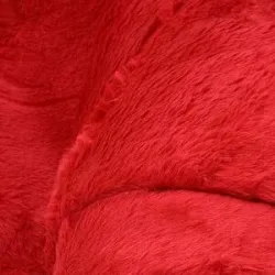 Plüschstoff, rot