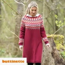 Strickanleitung ? Kleid mit Norwegerpasse aus Woll Butt Primo Madeleine