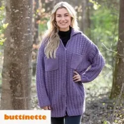 Strickanleitung ? Strickmantel aus Woll Butt Innsbruck