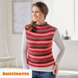 Strickanleitung ? Figurnaher Slipover Perle color