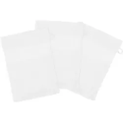 3er-Pack buttinette Walk-Frottier-Waschhandschuh, weiß