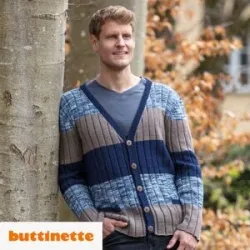 Strickanleitung ? Colourblock Cardigan aus Woll Butt Primo Madeleine