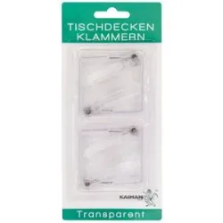 Tischklammern 8er Pk., transparent