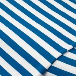 Streifen-Jersey, blau/weiß