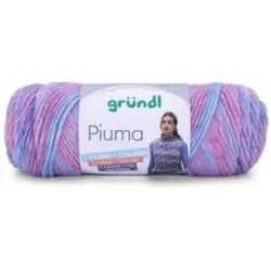 gründl Wolle Piuma Color, flieder-himmelblau color