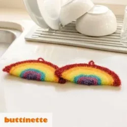 Häkelanleitung ? Spülschwamm aus Woll Butt Brush