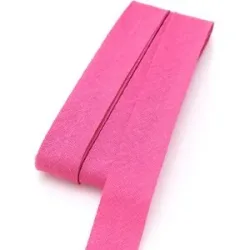 buttinette Baumwoll-Schrägband, pink, Breite: 2 cm, Länge: 5 m