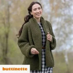 Strickanleitung ? Oversized Cardigan aus Woll Butt Heidi