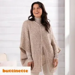 Strickanleitung ? Ponchopullover aus Woll Butt Primo Willa