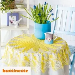 Häkelanleitung ? Tischdecke aus Woll Butt Diana