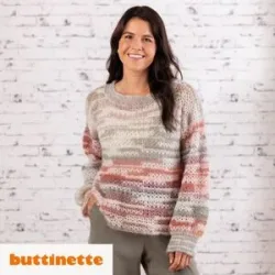 Häkelanleitung ? Häkel-Pullover aus Woll Butt Primo Amira Color