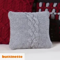 Strickanleitung ? Kissen aus Woll Butt Heidi
