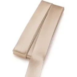 buttinette Satin-Schrägband, beige, Breite: 2 cm, Länge: 5 m