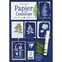 Aquarellpapier für Cyanotypie, 21 x 29,7 cm, 10 Blatt, 300 g/m²