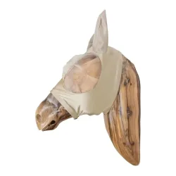 Kentucky Fliegenmaske Slim Fit - Beige -  Farbe: Beige, Grösse Pferd: Full