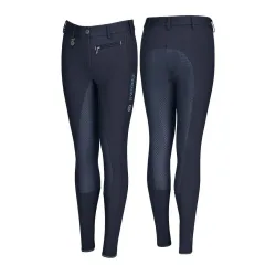 Pikeur Reithose Lucinda Vollbesatz Girl Grip Kinder - Insignia Blue/Night Blue -  Grösse Kinder: 140