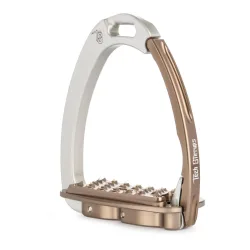 Tech Stirrups Sicherheitssteigbügel Venice EVO (Paar) - silber/braun Steigbügel Grösse: Erwachsene, Farbe: Silber/Braun