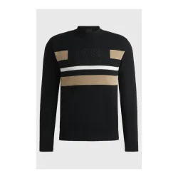 BOSS Equestrian Strickpullover Brad Herren - Black -  Grösse Bekleidung Herren: XL