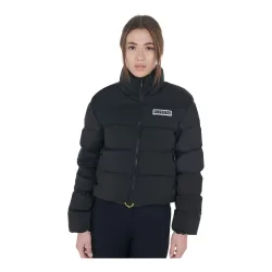 Equestro Daunenjacke cropped Damen - Schwarz -  Grösse: L