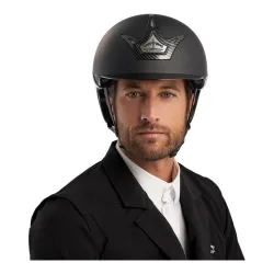 Veredus Reithelm Vita CARBON Gel Standard Visor Matt - Black Matte -  Grösse Reithelm: 51 / M