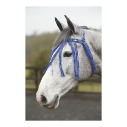 Weatherbeeta Fliegenfransen Saxon - Blau -  Grösse Pferd: Pony, Farbe: Blau
