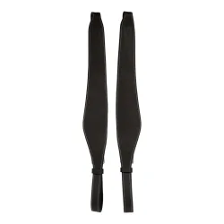 Dy'on Leder Steigbügelriemen Mono - Schwarz -  Farbe: Schwarz, Grösse: M