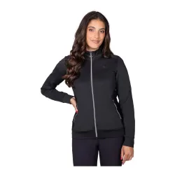 QHP Sweatjacke Djune Damen - Schwarz -  Grösse Bekleidung Damen: 44