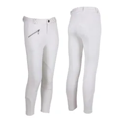 QHP Reithose Junior - Weiss -  Grösse Bekleidung Kinder: 104, Farbe: Weiss