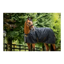 Bucas Irish Turnout Ligth Classic 50g Isolation - schwarz/gold Grösse Pferdedecken: 155 cm