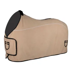 Equestro Fleecedecke mit Flap Front - Beige -  Grösse: 145 cm, Farbe: Beige