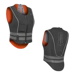 Komperdell Rückenprotektor Ballistic FlexFit High Visibility - black/graphite -  Grösse Bekleidung Damen: S