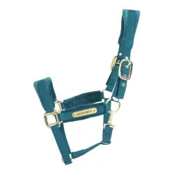 Kentucky Halfter Velvet - Smaragdgrün -  Grösse Pferd: Pony, Farbe: Smaragdgrün