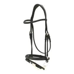 Stübben Trensenzaum 2700 Pro-Jump mit Slide&Lock Verschluss - Schwarz -  Farbe: Schwarz, Grösse Zaum: Pony