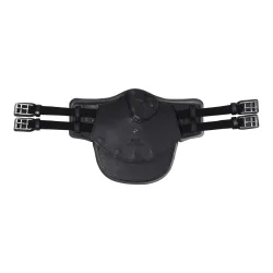 Stübben Equi-Soft Stollenschutzgurt inkl. Lederpolster - schwarz Farbe: Schwarz, Sattelgurtlänge: 135 cm