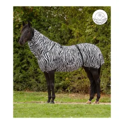 Waldhausen Ekzemerdecke Zebra Basic - Schwarz/Weiss -  Farbe: Schwarz/Weiss, Grösse Pferdedecken: 135 cm