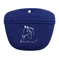 Soulhorse Leckerlibeutel aus Silikon - Blau Glitzer -  Grösse: 1 Stk, Farbe: Blau Glitzer