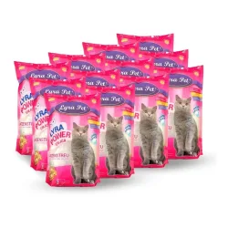 Lyra Pet Lyra Power Silica Silikat Katzenstreu - Rosa -  Inhalt: 12 x 5 l