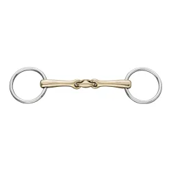 Sprenger Unterlegtrense KK ULTRA 14mm doppelt gebrochen Sensogan - Gold / Silber -  Gebisslängegrösse: 13.5 cm